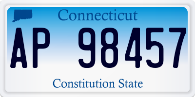 CT license plate AP98457