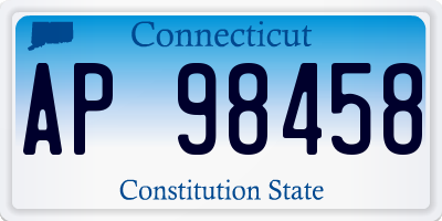 CT license plate AP98458