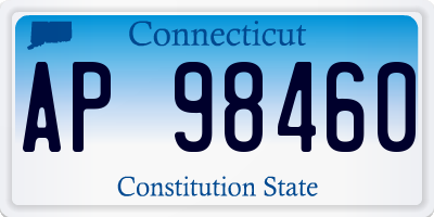 CT license plate AP98460