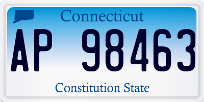 CT license plate AP98463