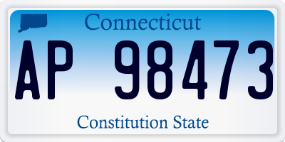 CT license plate AP98473