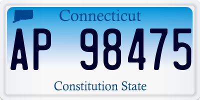 CT license plate AP98475