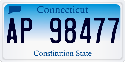 CT license plate AP98477