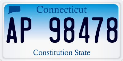 CT license plate AP98478