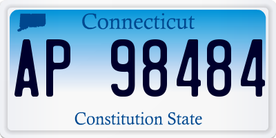 CT license plate AP98484