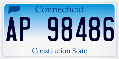 CT license plate AP98486