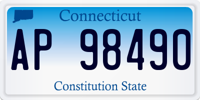 CT license plate AP98490