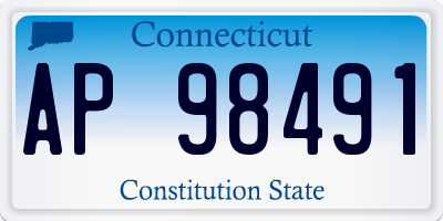 CT license plate AP98491