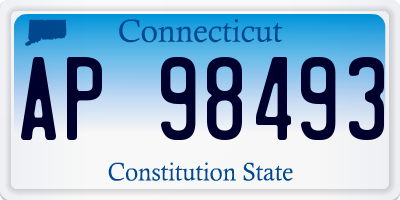 CT license plate AP98493