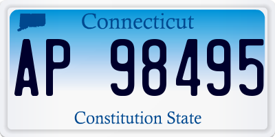 CT license plate AP98495