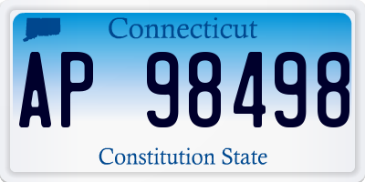 CT license plate AP98498