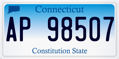 CT license plate AP98507