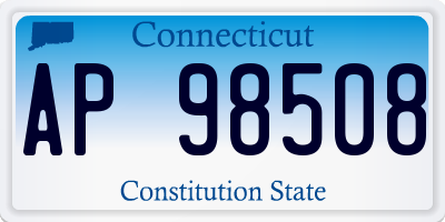 CT license plate AP98508