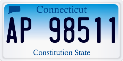 CT license plate AP98511