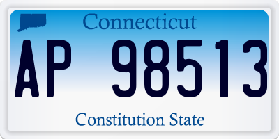 CT license plate AP98513