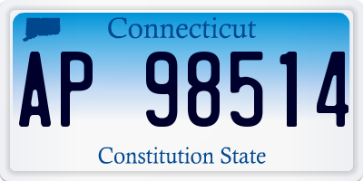 CT license plate AP98514