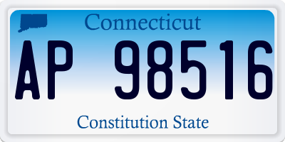 CT license plate AP98516