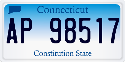 CT license plate AP98517