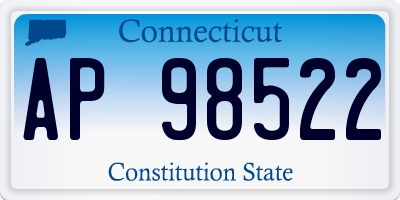 CT license plate AP98522