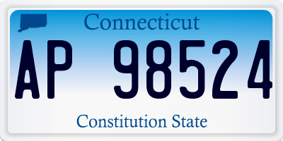 CT license plate AP98524