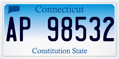 CT license plate AP98532