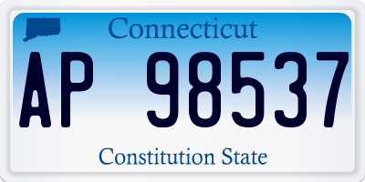 CT license plate AP98537