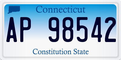 CT license plate AP98542