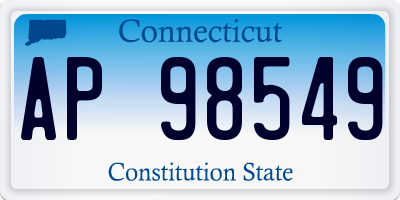 CT license plate AP98549