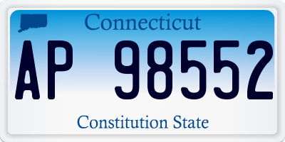 CT license plate AP98552