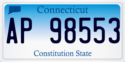 CT license plate AP98553