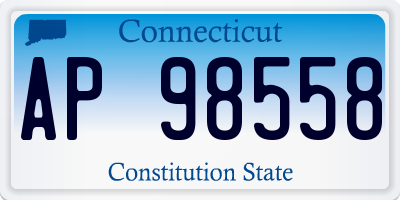 CT license plate AP98558