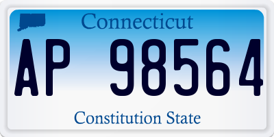 CT license plate AP98564