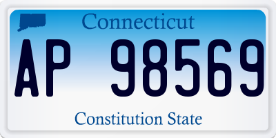 CT license plate AP98569