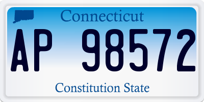 CT license plate AP98572