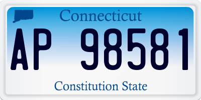 CT license plate AP98581