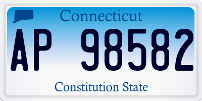 CT license plate AP98582