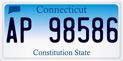 CT license plate AP98586