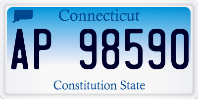 CT license plate AP98590