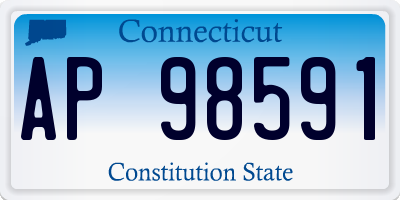 CT license plate AP98591