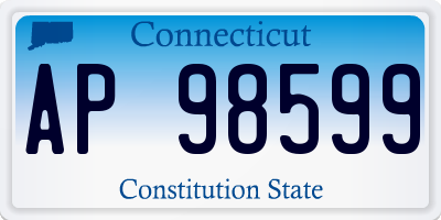 CT license plate AP98599