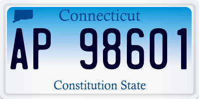 CT license plate AP98601