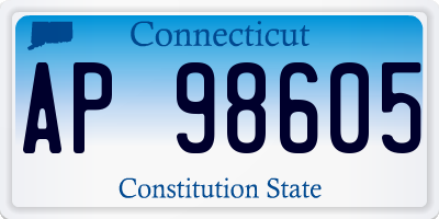 CT license plate AP98605