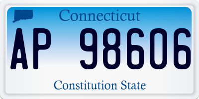 CT license plate AP98606