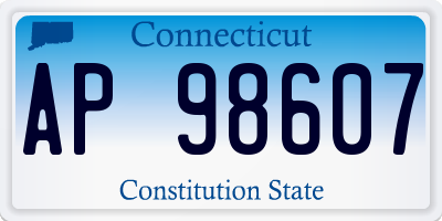 CT license plate AP98607