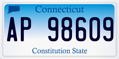 CT license plate AP98609