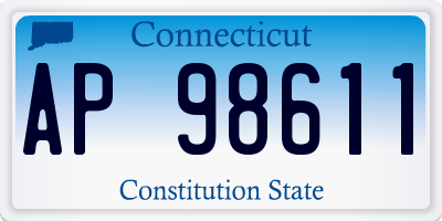 CT license plate AP98611