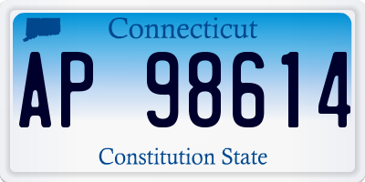 CT license plate AP98614