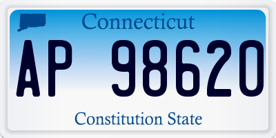 CT license plate AP98620