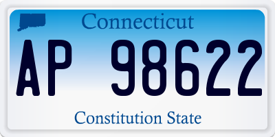 CT license plate AP98622