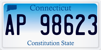 CT license plate AP98623